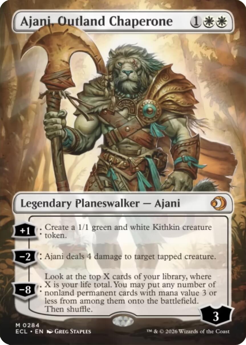 Ajani, Outland Chaperone (Borderless) [Lorwyn Eclipsed] | Gamers Paradise