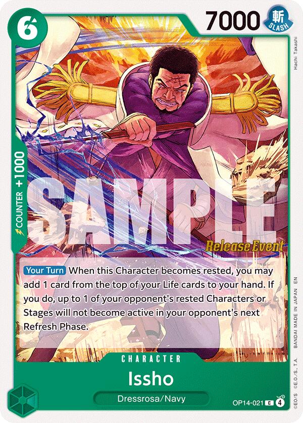 Issho (OP14-021) [The Azure Sea's Seven Release Event Cards] | Gamers Paradise