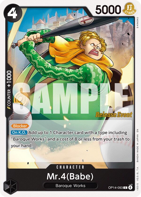 Mr.4(Babe) [The Azure Sea's Seven Release Event Cards] | Gamers Paradise