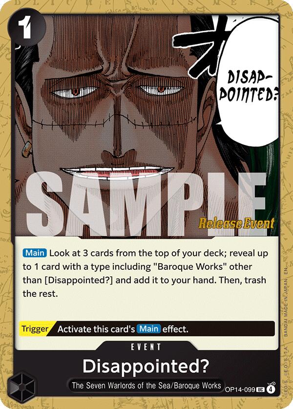 Disappointed? [The Azure Sea's Seven Release Event Cards] | Gamers Paradise