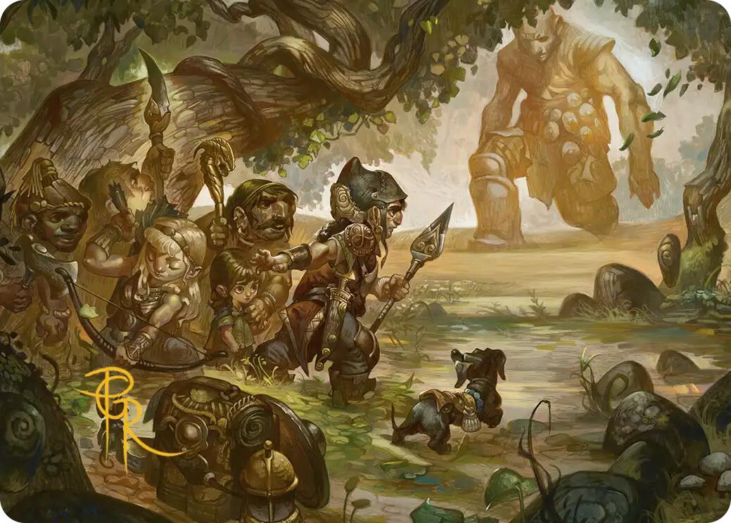 Protective Response Art Card (Gold-Stamped Signature) [Lorwyn Eclipsed Art Series] | Gamers Paradise