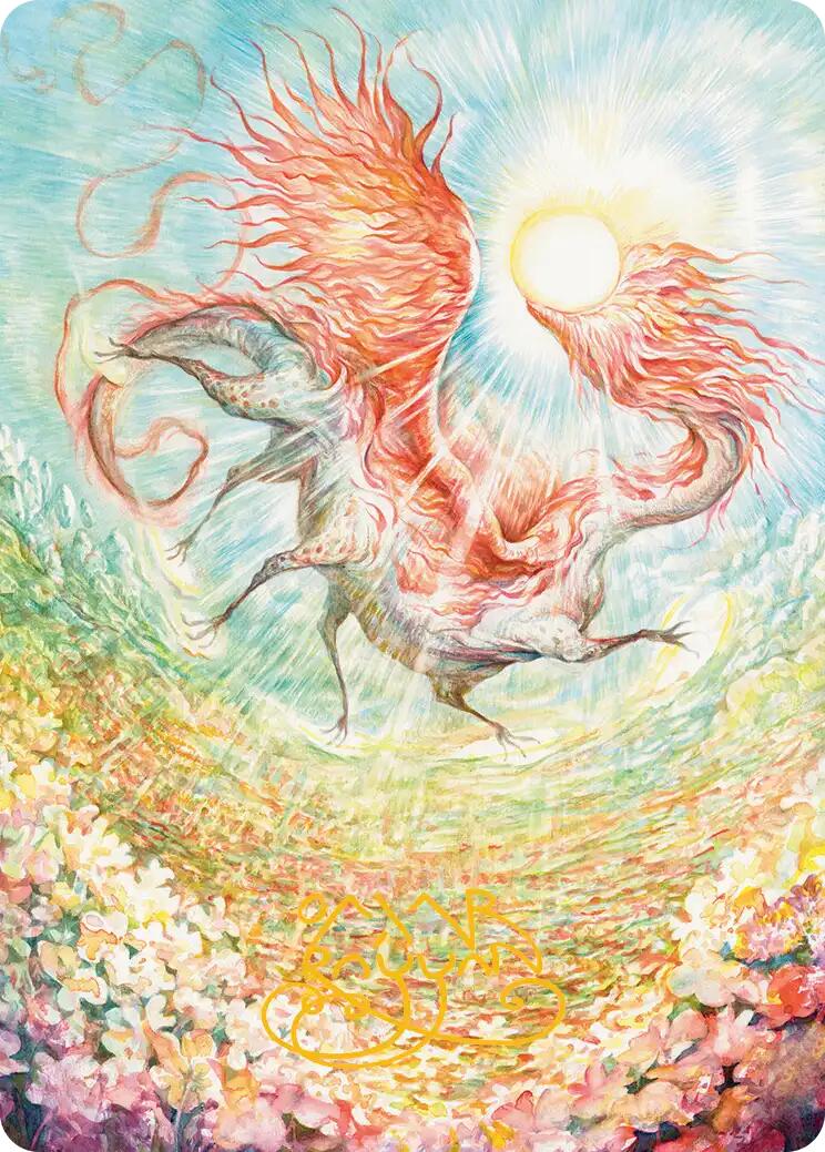 Eirdu, Carrier of Dawn Art Card (Gold-Stamped Signature) [Lorwyn Eclipsed Art Series] | Gamers Paradise