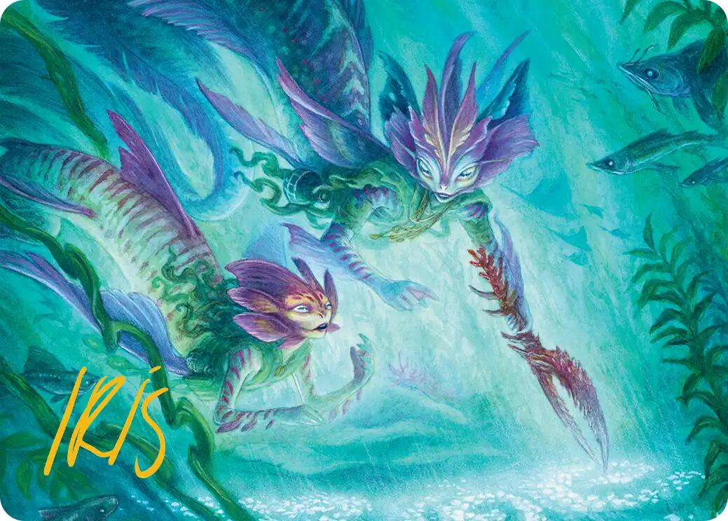 Silvergill Mentor Art Card (Gold-Stamped Signature) [Lorwyn Eclipsed Art Series] | Gamers Paradise