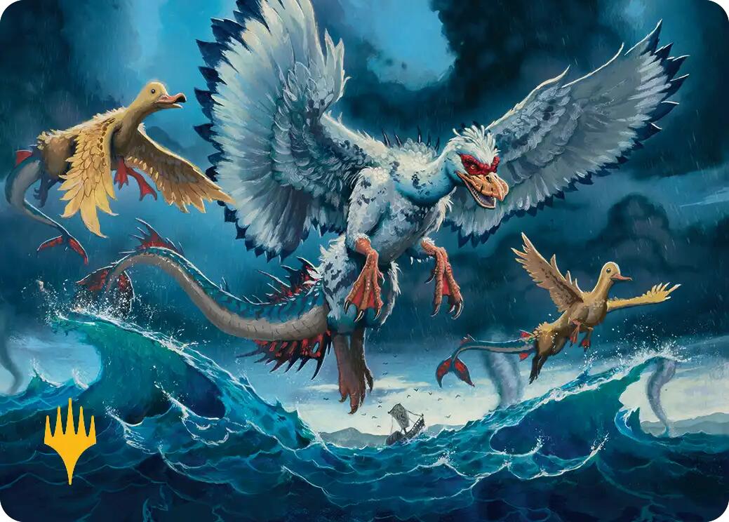 Sunderflock Art Card (Gold-Stamped Planeswalker Symbol) [Lorwyn Eclipsed Art Series] | Gamers Paradise