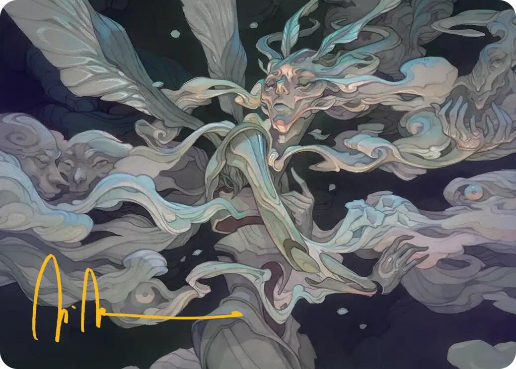 Temporal Cleansing Art Card (Gold-Stamped Signature) [Lorwyn Eclipsed Art Series] | Gamers Paradise