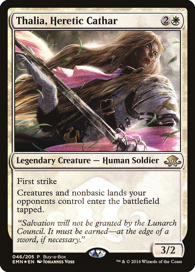 Thalia, Heretic Cathar (Buy-A-Box) [Eldritch Moon Promos] | Gamers Paradise