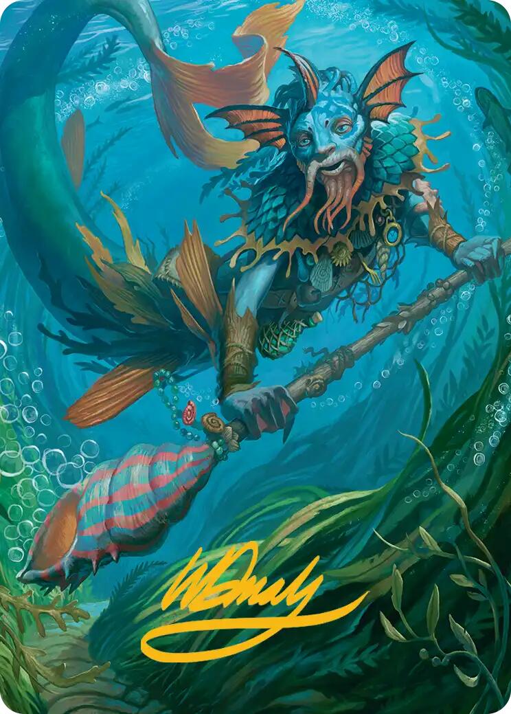 Sygg, Wanderwine Wisdom Art Card (Gold-Stamped Signature) [Lorwyn Eclipsed Art Series] | Gamers Paradise