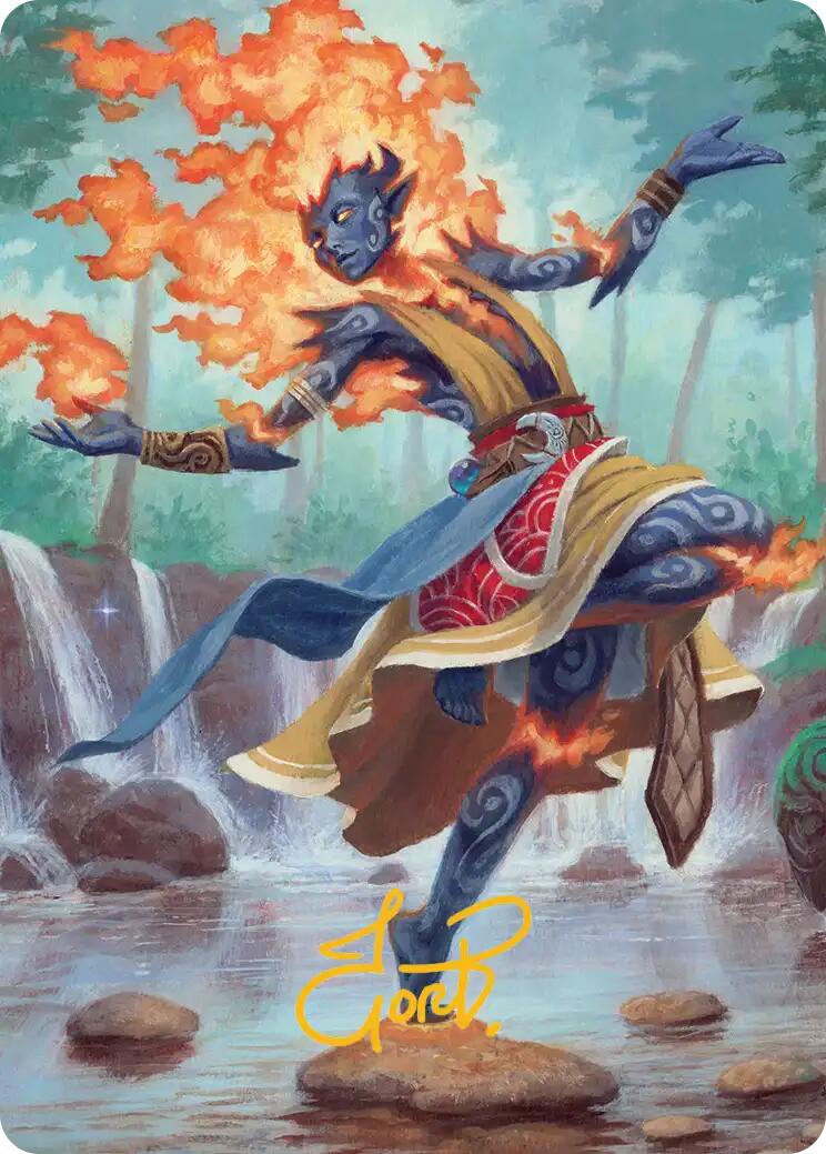 Ashling, Rekindled Art Card (16/54) (Gold-Stamped Signature) [Lorwyn Eclipsed Art Series] | Gamers Paradise