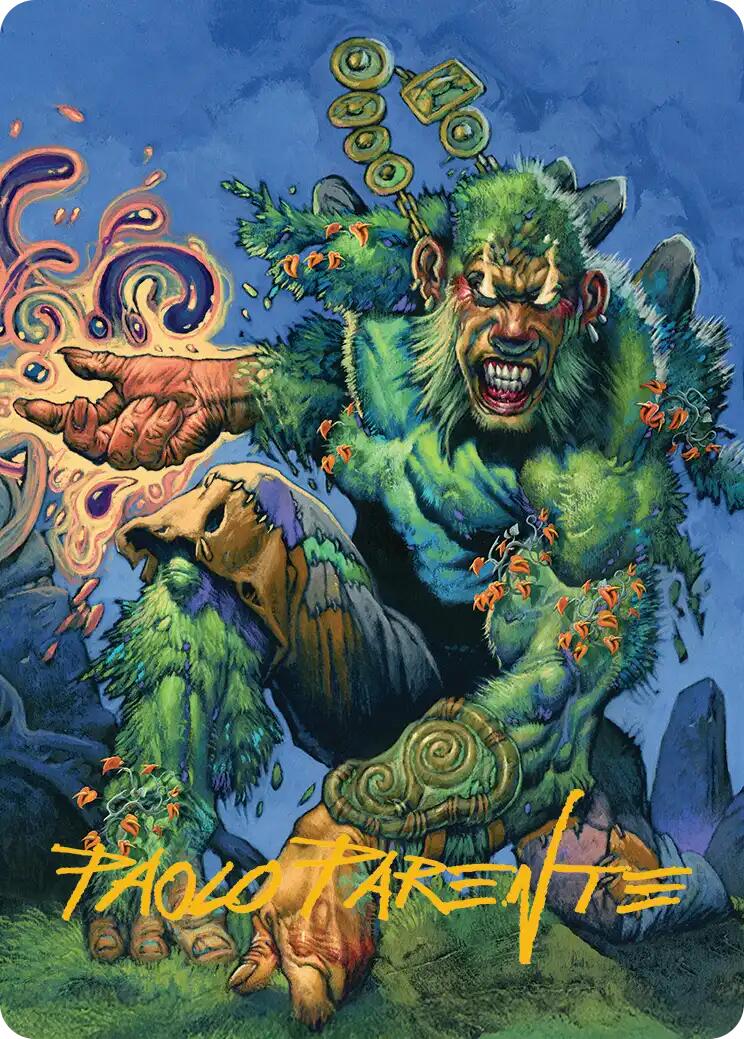 Aurora Awakener Art Card (17/54) (Gold-Stamped Signature) [Lorwyn Eclipsed Art Series] | Gamers Paradise