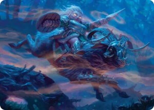 Bristlebane Outrider Art Card [Lorwyn Eclipsed Art Series] | Gamers Paradise