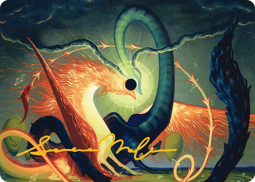 Celestial Reunion Art Card (42/54) (Gold-Stamped Signature) [Lorwyn Eclipsed Art Series] | Gamers Paradise