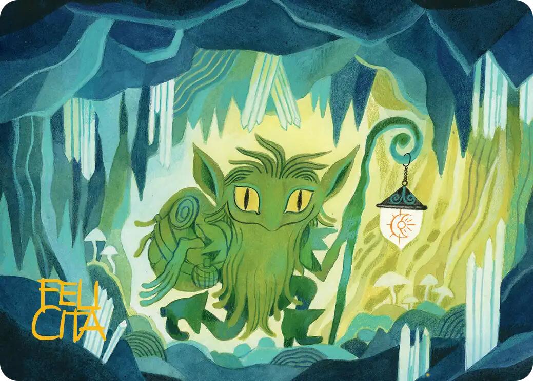 Mutable Explorer Art Card (43/54) (Gold-Stamped Signature) [Lorwyn Eclipsed Art Series] | Gamers Paradise