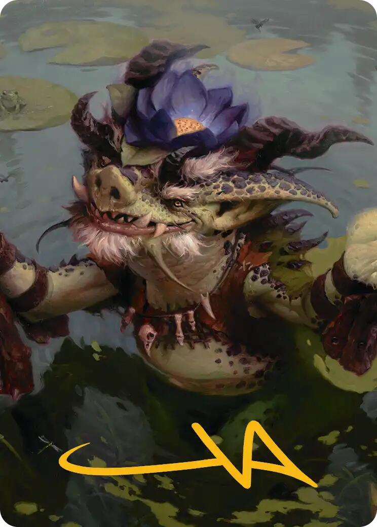 Ignoble Hierarch Art Card (Gold-Stamped Signature) [Lorwyn Eclipsed Art Series] | Gamers Paradise