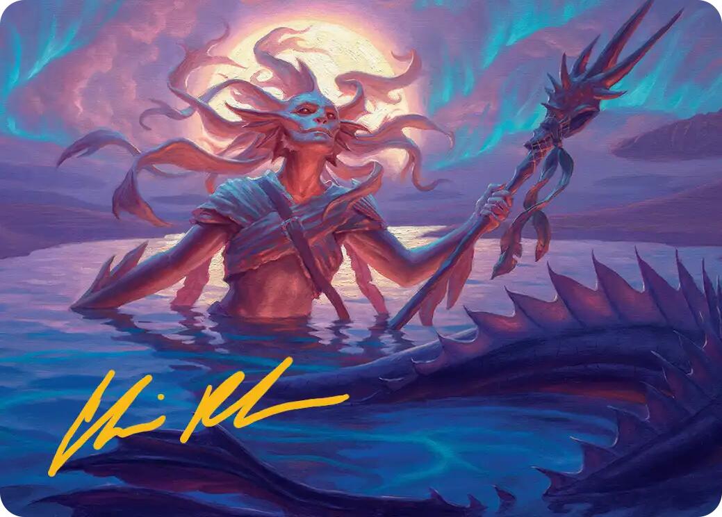 Eclipsed Merrow Art Card (Gold-Stamped Signature) [Lorwyn Eclipsed Art Series] | Gamers Paradise