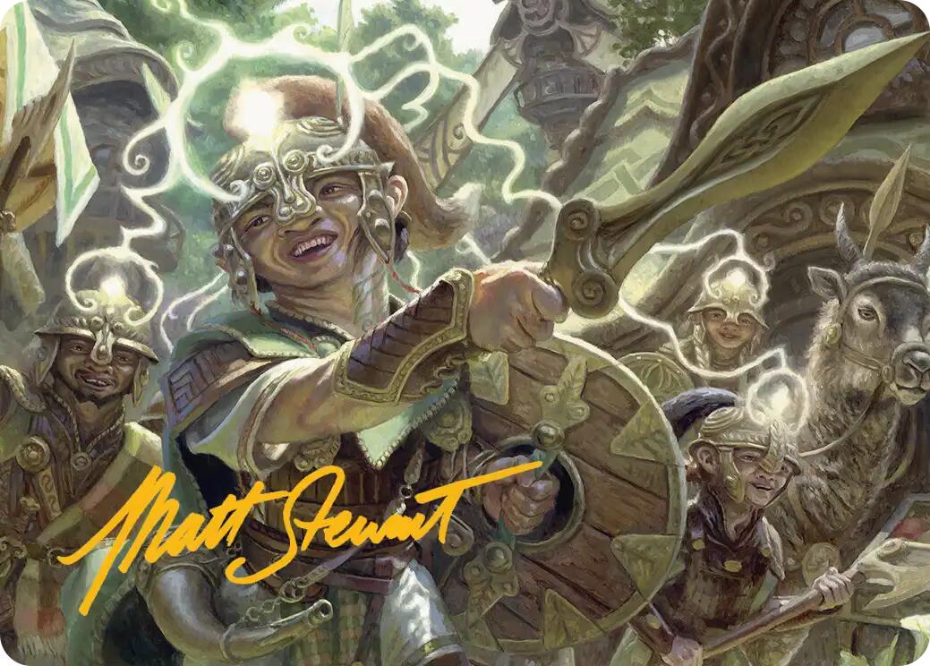 Thoughtweft Lieutenant Art Card (Gold-Stamped Signature) [Lorwyn Eclipsed Art Series] | Gamers Paradise