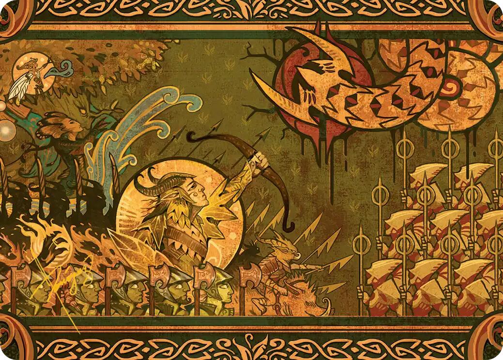 Chronicle of Victory Art Card (Gold-Stamped Signature) [Lorwyn Eclipsed Art Series] | Gamers Paradise