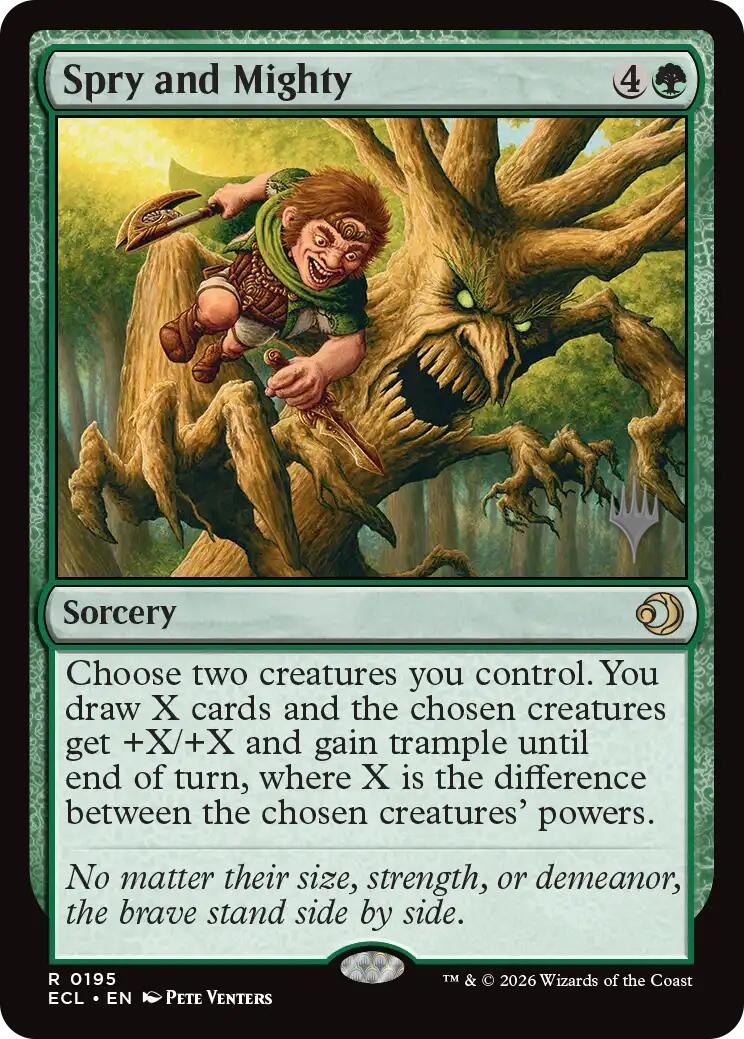 Spry and Mighty [Lorwyn Eclipsed Promos] | Gamers Paradise