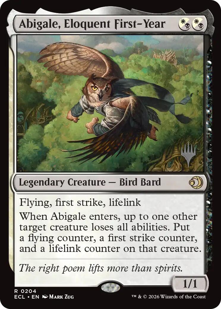 Abigale, Eloquent First-Year [Lorwyn Eclipsed Promos] | Gamers Paradise