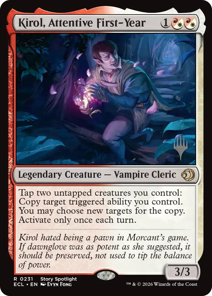 Kirol, Attentive First-Year [Lorwyn Eclipsed Promos] | Gamers Paradise