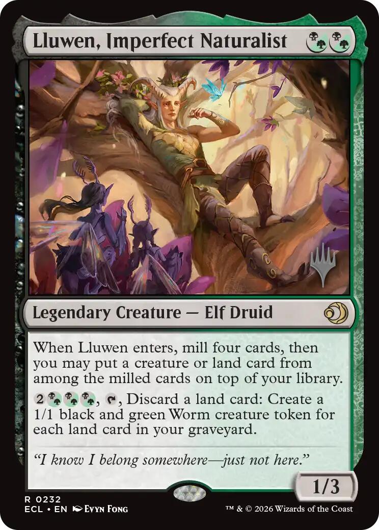 Lluwen, Imperfect Naturalist [Lorwyn Eclipsed Promos] | Gamers Paradise
