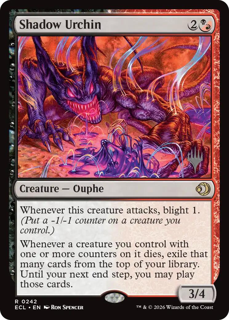Shadow Urchin [Lorwyn Eclipsed Promos] | Gamers Paradise