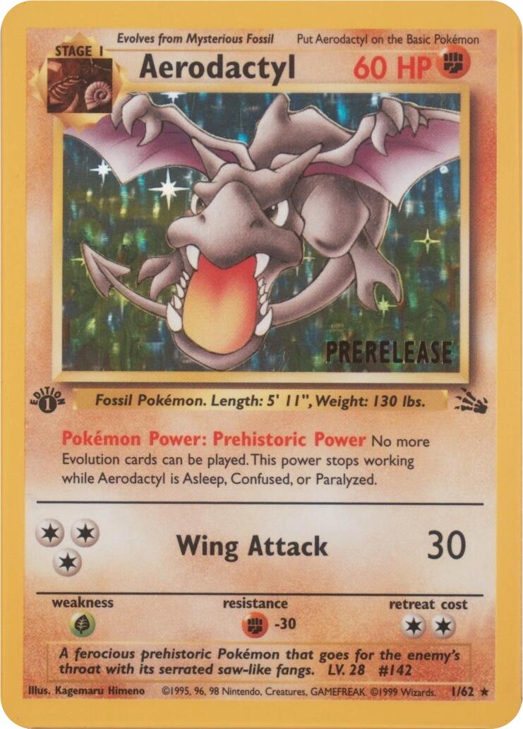 Aerodactyl (01/62) (Prerelease) [Miscellaneous Cards] | Gamers Paradise