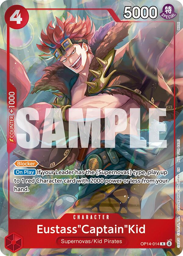 Eustass"Captain"Kid (OP14-014) (Dash Pack) [The Azure Sea's Seven] | Gamers Paradise