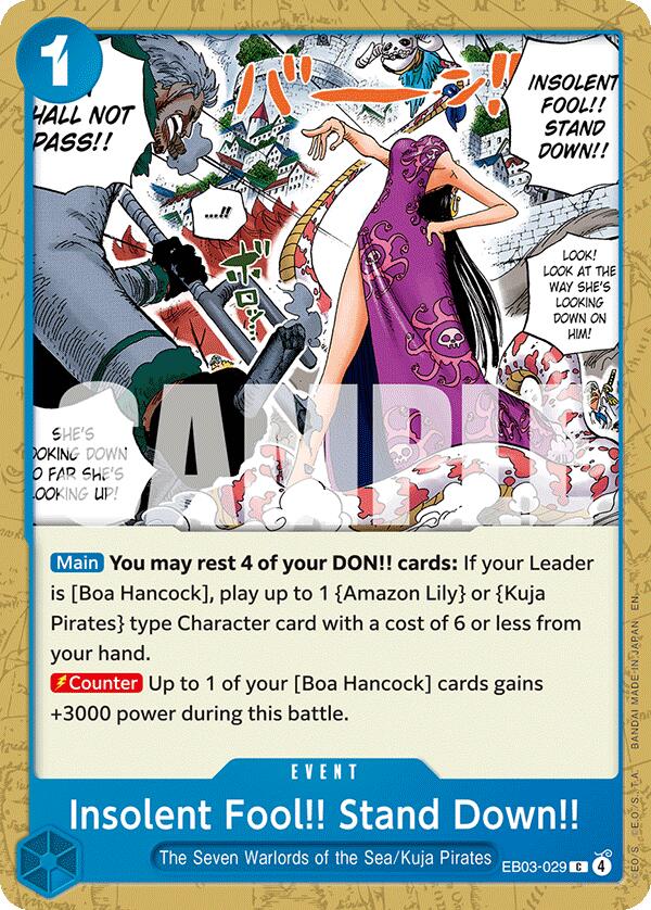 Insolent Fool!! Stand Down!! [Extra Booster: One Piece Heroines Edition] | Gamers Paradise