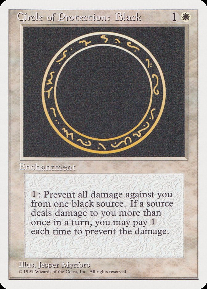 Circle of Protection: Black [Rivals Quick Start Set] | Gamers Paradise