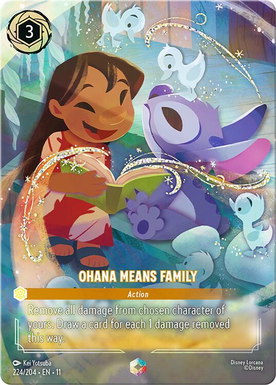 Ohana Means Family (Enchanted) (224/204) [Winterspell] | Gamers Paradise
