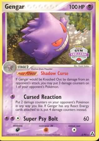Gengar (5/92) (Gym Challenge) [EX: Legend Maker] | Gamers Paradise