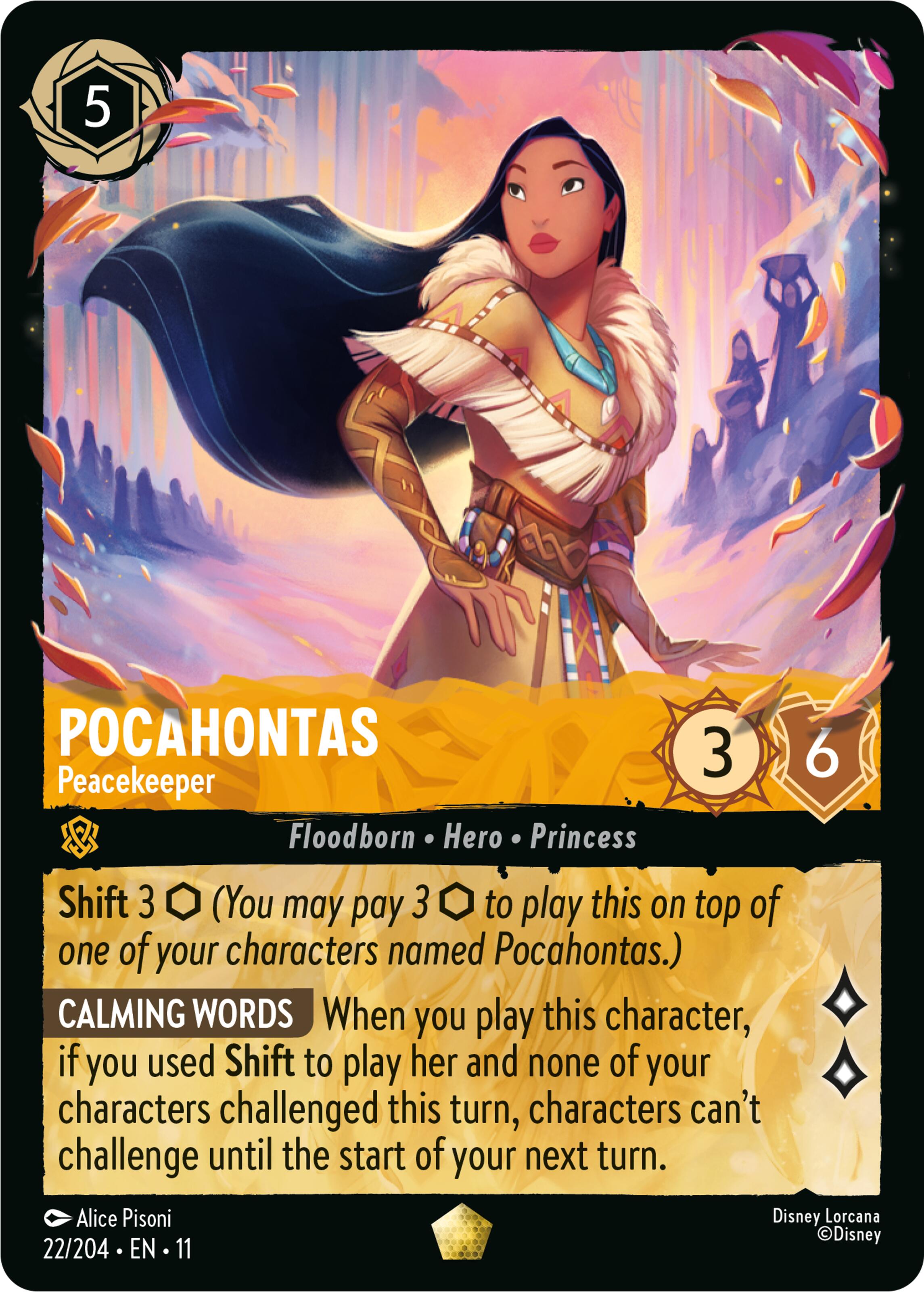 Pocahontas - Peacekeeper (22/204) [Winterspell] | Gamers Paradise
