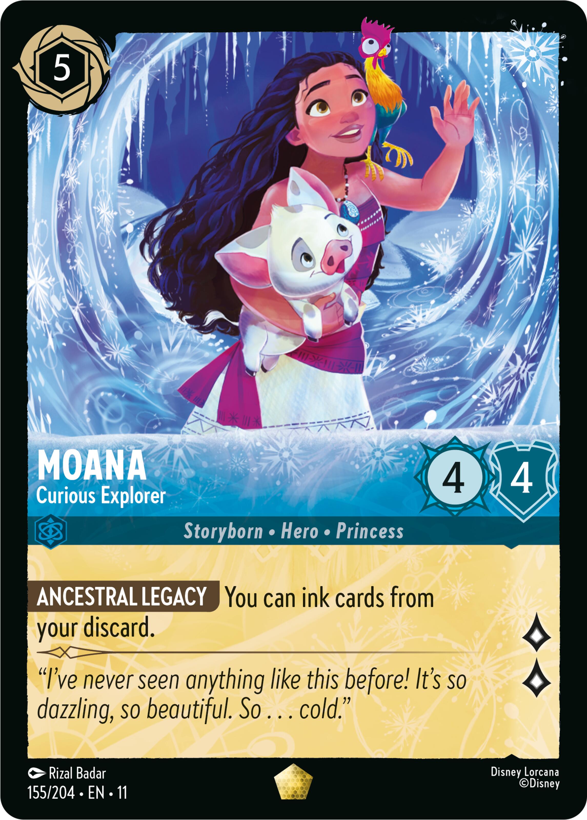 Moana - Curious Explorer (155/204) [Winterspell] | Gamers Paradise