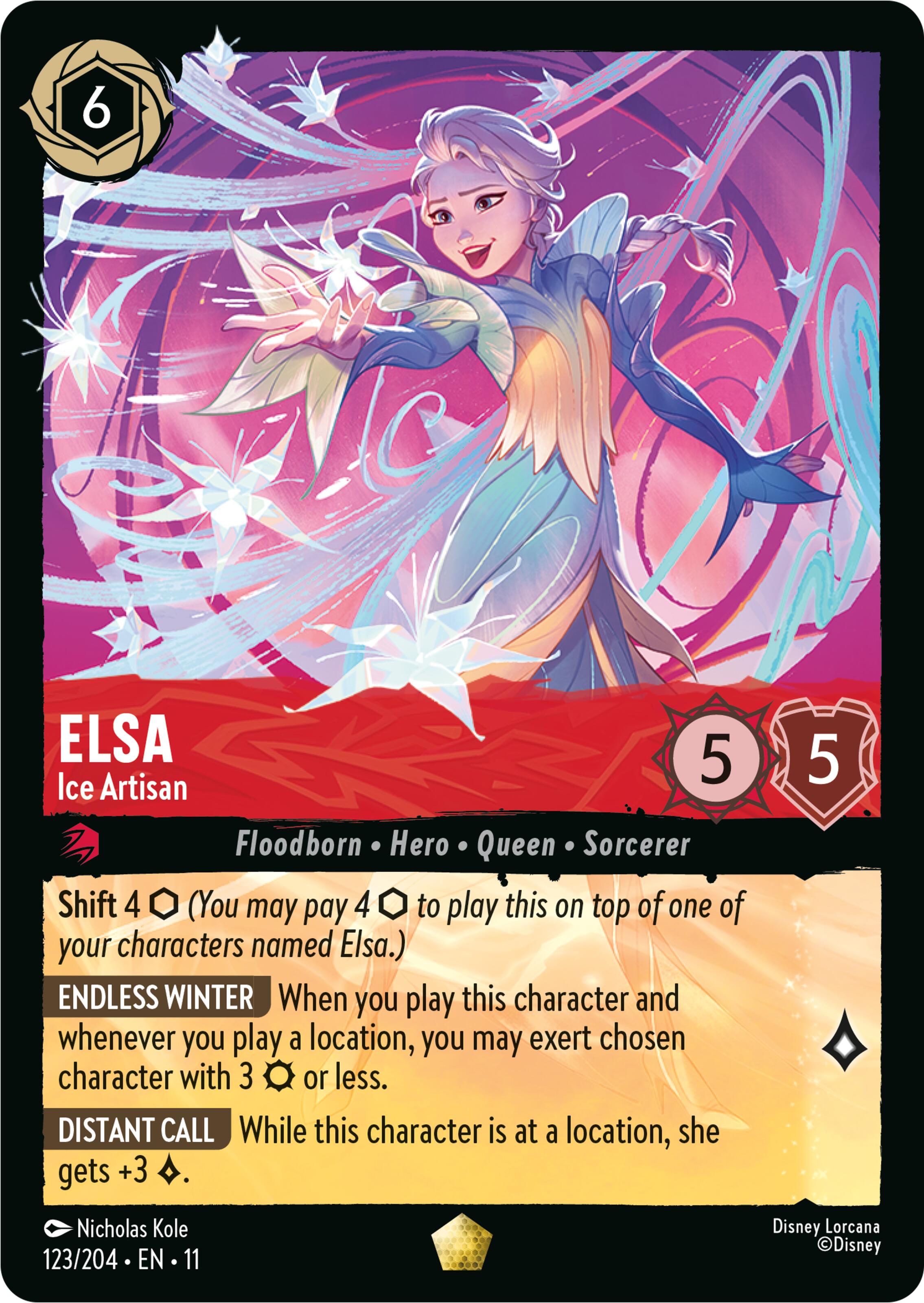 Elsa - Ice Artisan (123/204) [Winterspell] | Gamers Paradise
