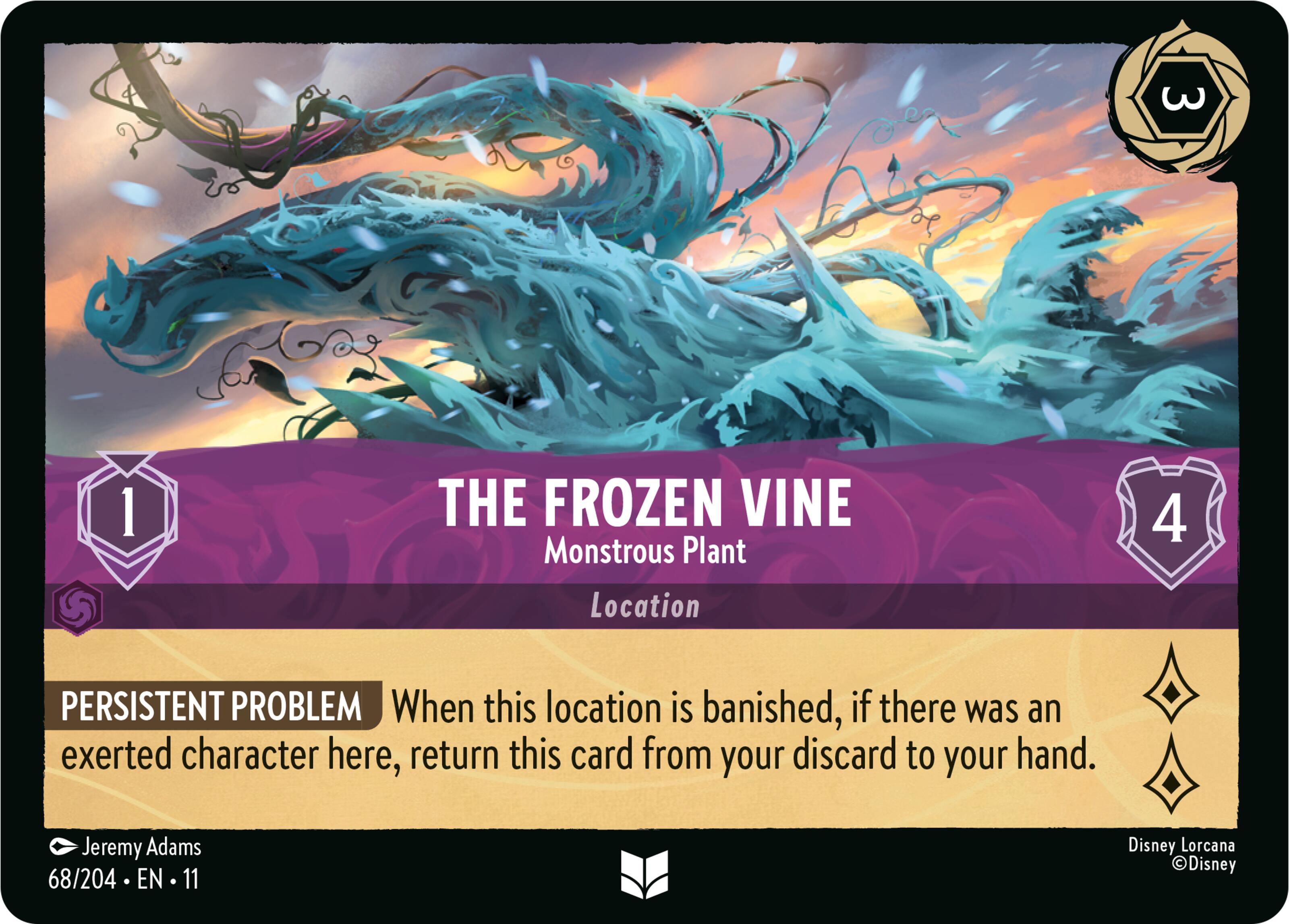 The Frozen Vine - Monstrous Plant (68/204) [Winterspell] | Gamers Paradise