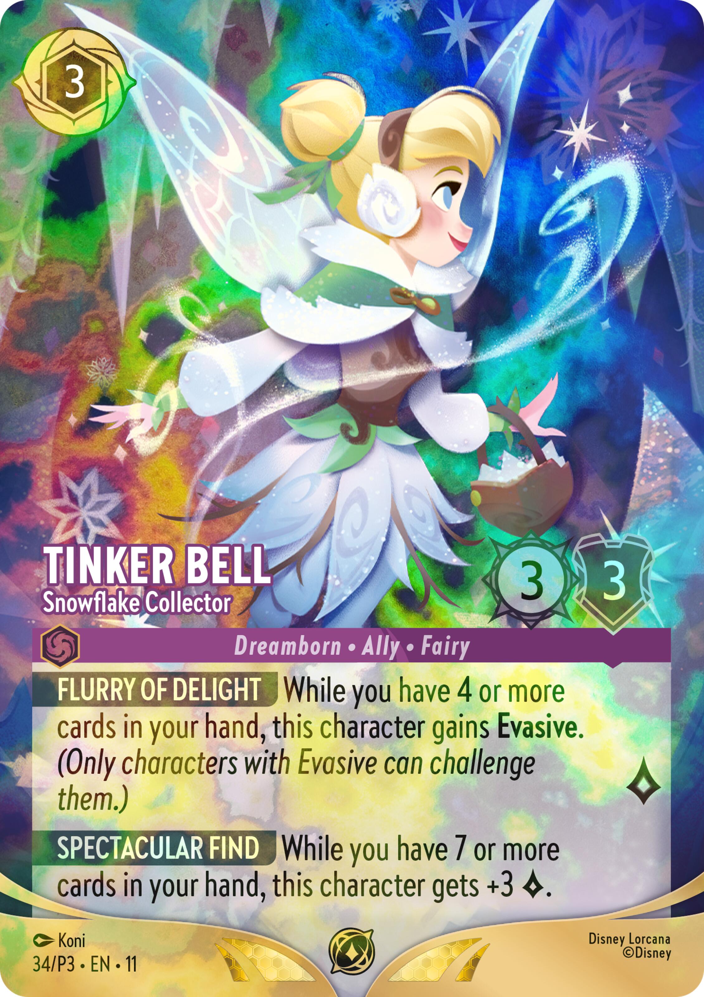 Tinker Bell - Snowflake Collector (Store Championship) (34) [Promo Cards] | Gamers Paradise