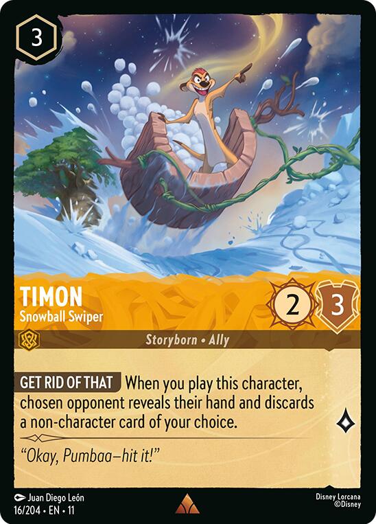 Timon - Snowball Swiper (16/204) [Winterspell] | Gamers Paradise