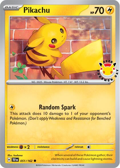 Pikachu (051/162) (Pokemon Day 2026) [Miscellaneous Cards] | Gamers Paradise