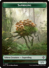 Saproling // Poison Counter Double-Sided Token [Lorwyn Eclipsed Tokens] | Gamers Paradise