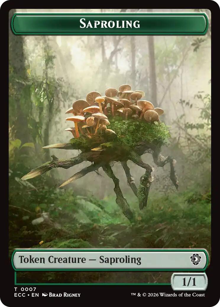 Saproling // Scarecrow Double-Sided Token [Lorwyn Eclipsed Tokens] | Gamers Paradise