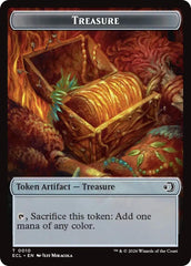 Scarecrow // Treasure Double-Sided Token [Lorwyn Eclipsed Tokens] | Gamers Paradise