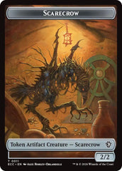 Scarecrow // Treasure Double-Sided Token [Lorwyn Eclipsed Tokens] | Gamers Paradise
