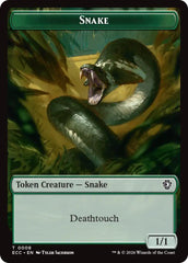 Snake // Scarecrow Double-Sided Token [Lorwyn Eclipsed Tokens] | Gamers Paradise