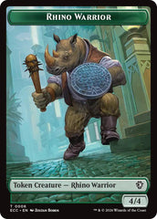 Rhino Warrior // Elemental (0010) Double-Sided Token [Lorwyn Eclipsed Tokens] | Gamers Paradise