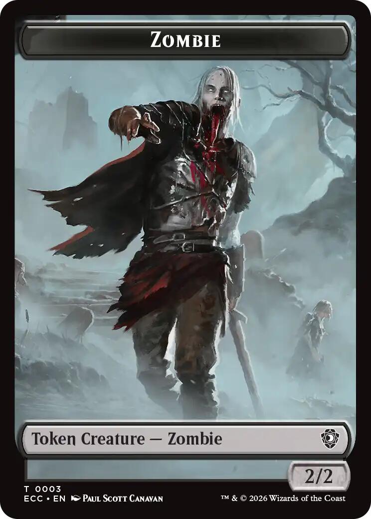 Zombie // Snake Double-Sided Token [Lorwyn Eclipsed Tokens] | Gamers Paradise