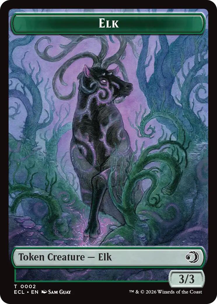 Elk // Mutavault Double-Sided Token [Lorwyn Eclipsed Tokens] | Gamers Paradise