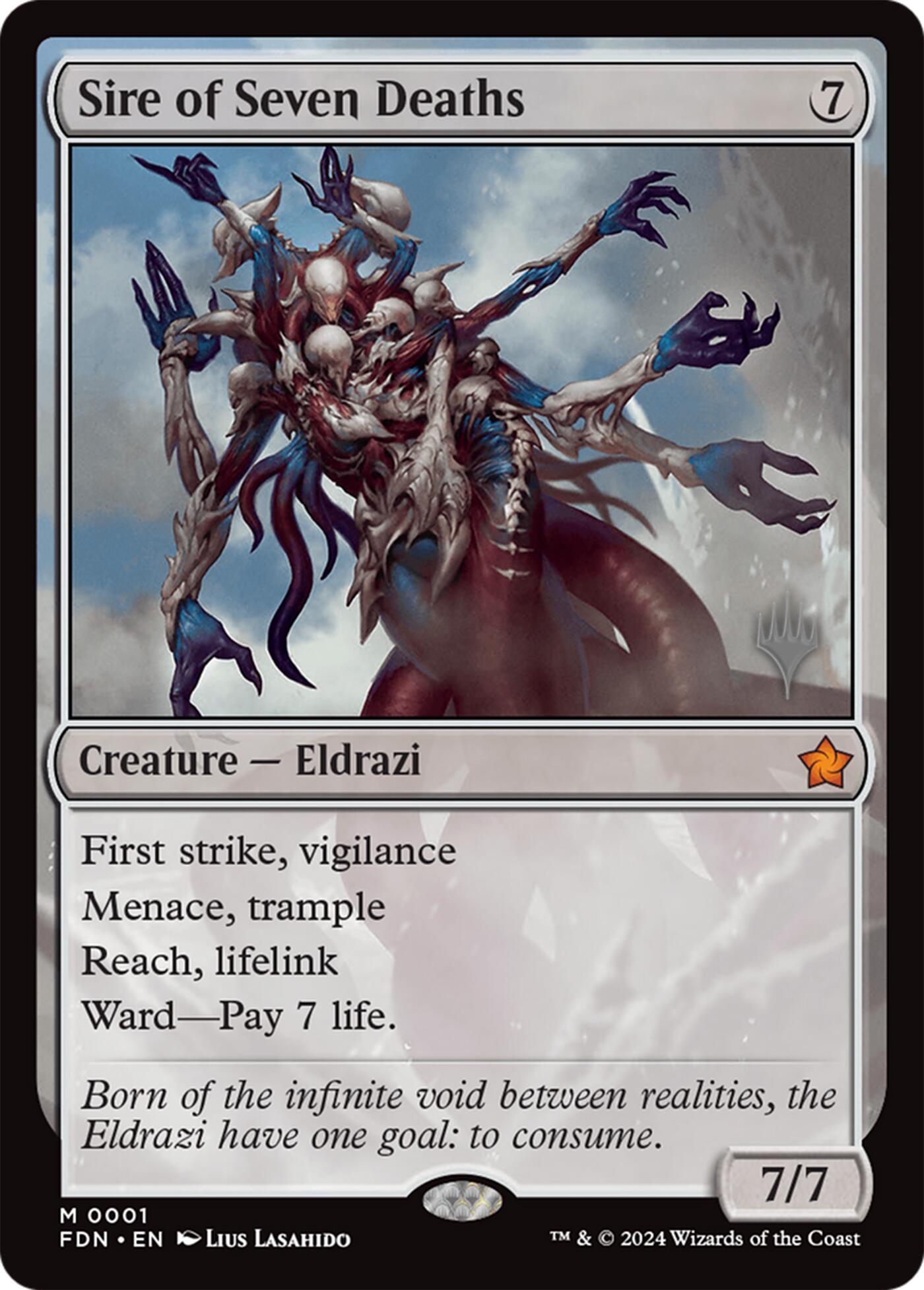 Sire of Seven Deaths [Lorwyn Eclipsed Promos] | Gamers Paradise