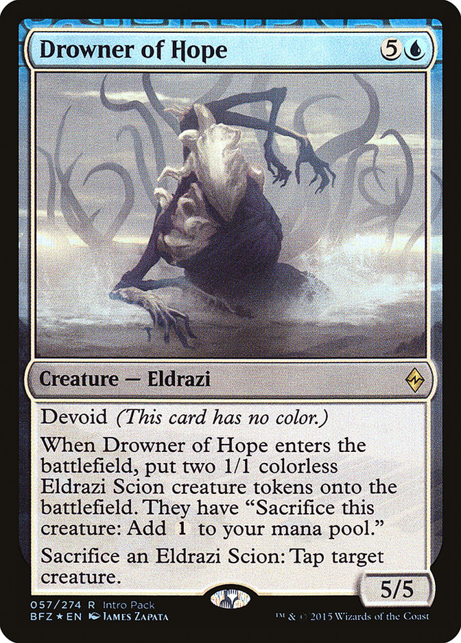 Drowner of Hope (Intro Pack) [Battle for Zendikar Promos] | Gamers Paradise