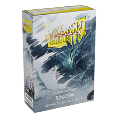 Dragon Shield: Japanese Size 60ct Sleeves - Snow (Dual Matte) | Gamers Paradise