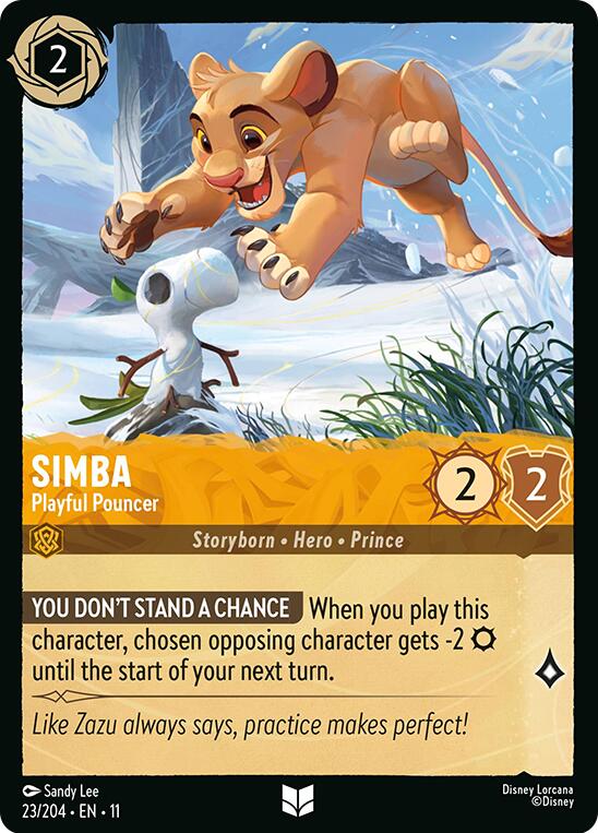 Simba - Playful Pouncer (23/204) [Winterspell] | Gamers Paradise